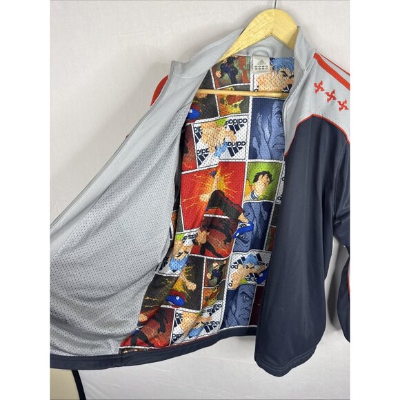 Rare 2005 Adidas Martial Arts Grand Champion Track Jacket XL Comic Lining - Picture 9 of 11
